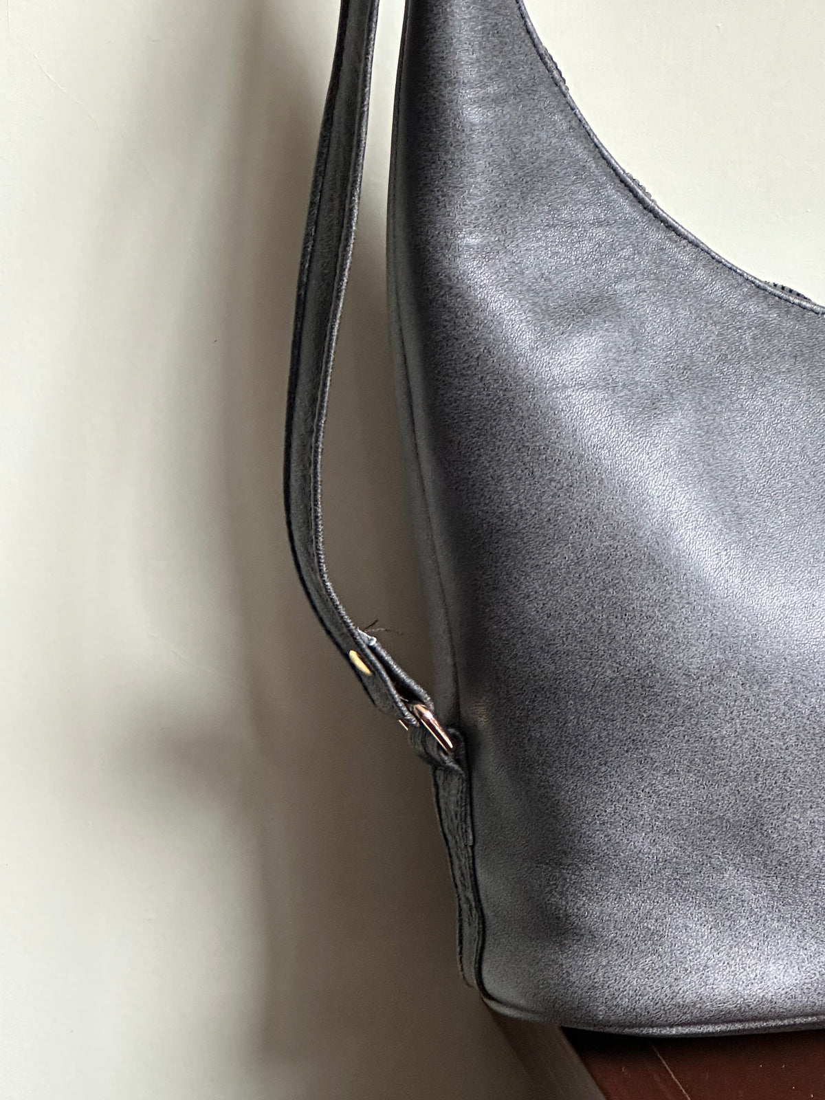 MILA MINI piel lisa gris
